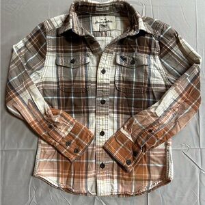 Abercrombie & Fitch Boy’s Brown Plaid Shirt
